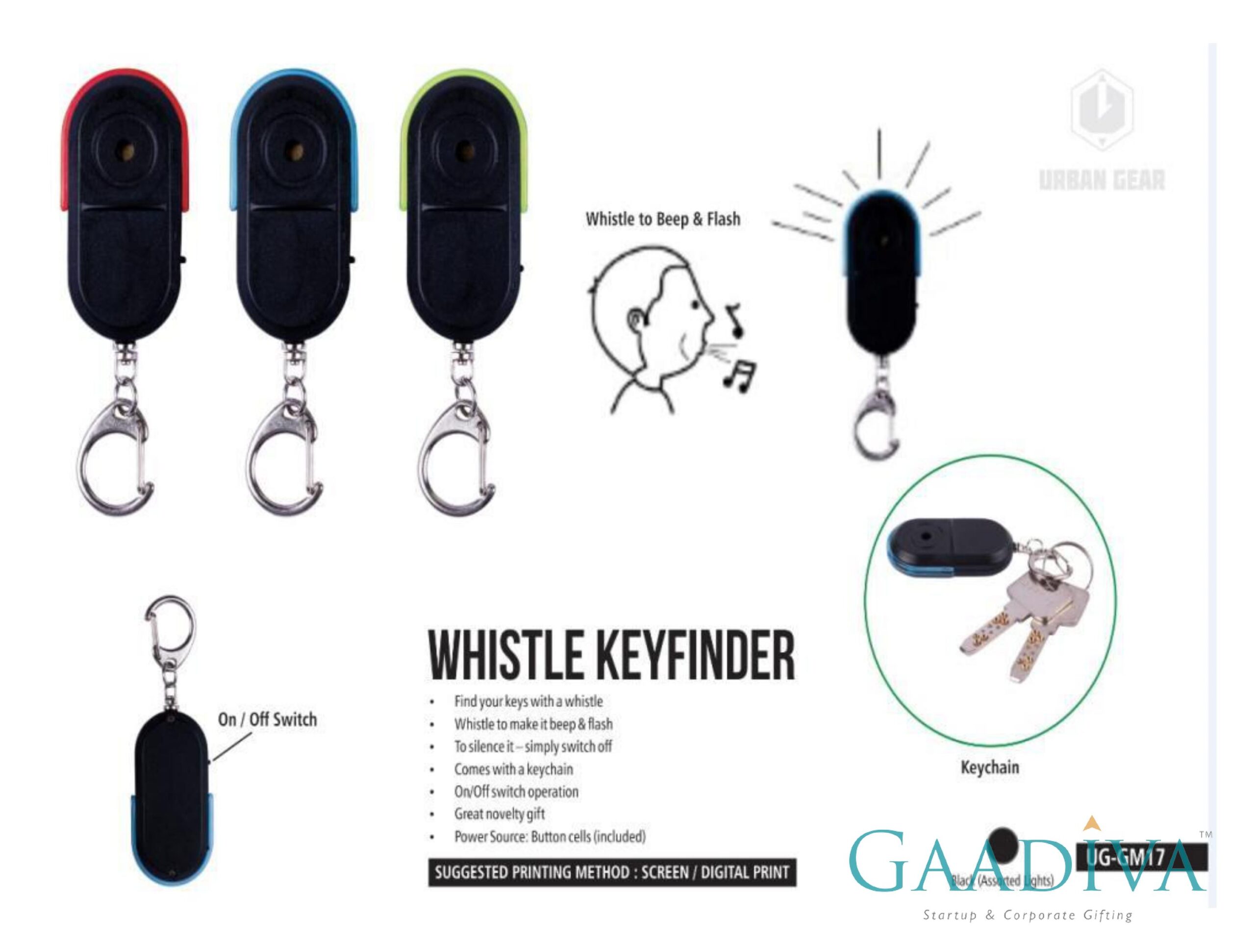 Key Finder WHISTLE KEY FINDER Gaadiva